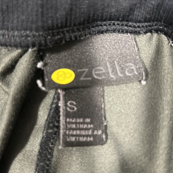 Zella Live In Jogger Pants Black Camo Soft Jogger Sweatpants Zipper Pockets S - Picture 3 of 5